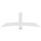 Ekena Millwork Bellingham Architectural Grade PVC Gable Bracket, 72"W x 27"H x 2"D x 6"F, 9/12 Pitch GBP072X27X0206BEL00 - alternate 4